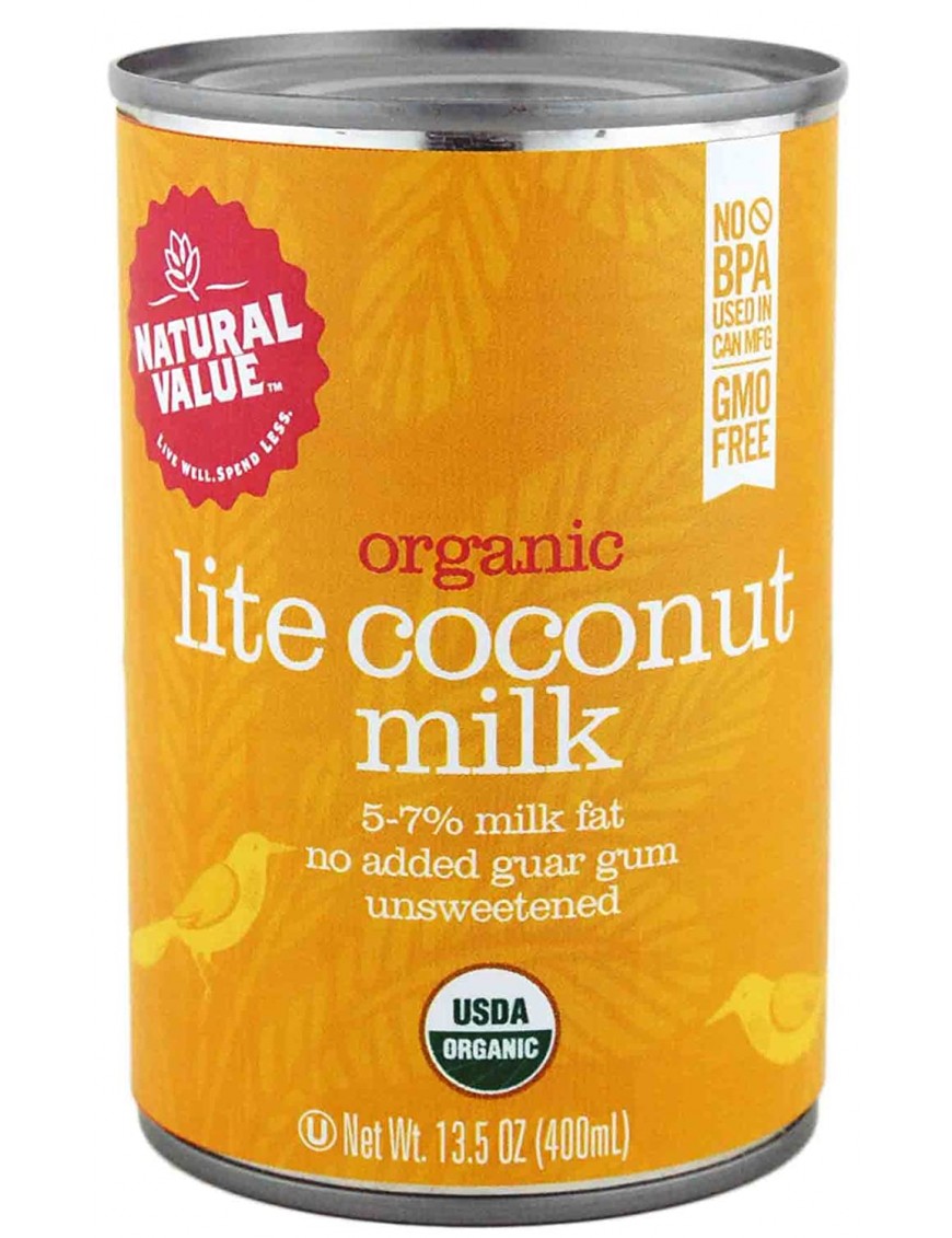 Natural Value Organic Coconut Milk Lite (12x13.5Oz)