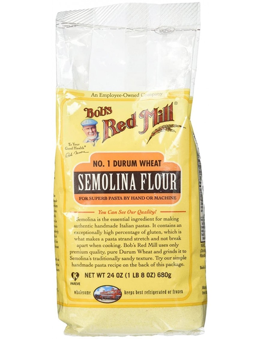 Bob's Red Mill Semolina Pasta Flour (4x24 Oz) 