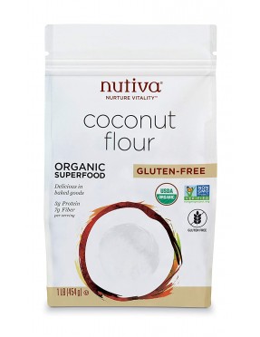 Nutiva Organic Coconut Flour, Gluten-Free (6X1 Lb )