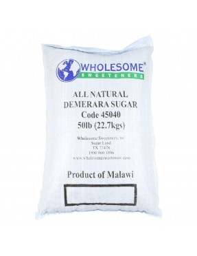 Wholesome Sweeteners Turbinado Demerara Sugar (1x50lb)