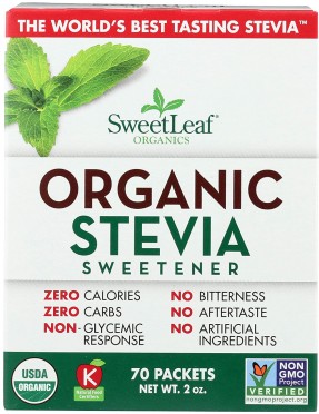 SweetLeaf Organic Stevia Sweetener Packets (1x70 Ct)