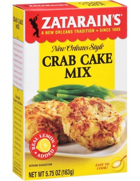 Zatarain's Seafood Cake Mixes, Crab Cake Mix (12x5.75Oz)