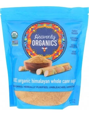 Heavenly Organics 100% Organic Whole Cane Sugar (6x20 OZ)