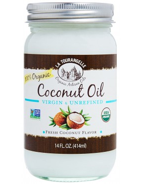 La Tourangelle Unrefined Coconut Oil (6x14 OZ)