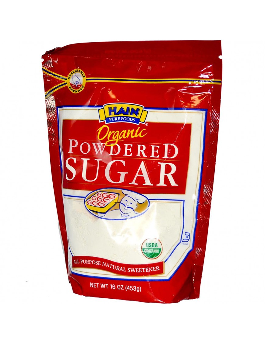 Hain Pure Foods Sugar Powdered Org (12x16Oz)