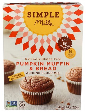 Simple Mills Almond Flour Muffin Mix Pumpkin Gluten Free (6x9Oz)