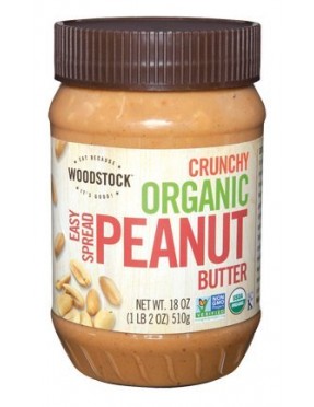 Woodstock Crunchy PButter (12x18OZ )