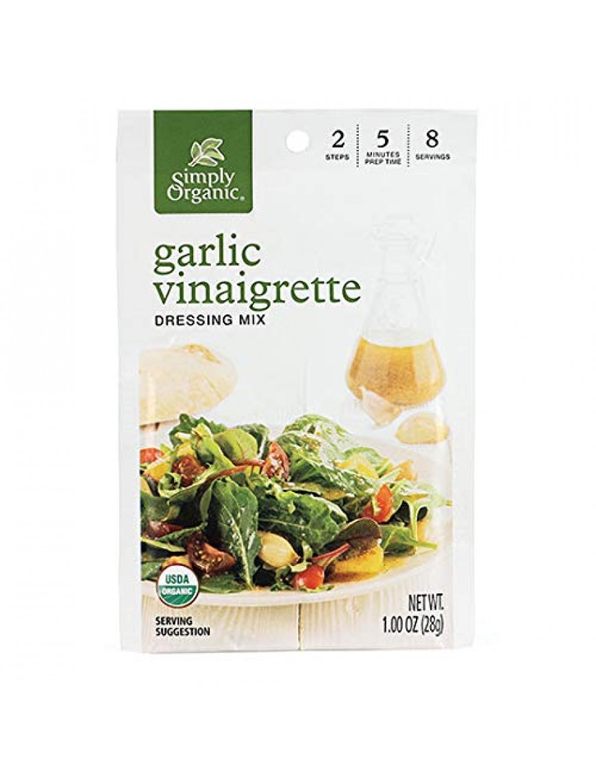 Simply Organic Org Garlic Vinaigrette Salad Dressing Mix (12x1 Oz)