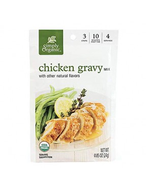 Simply Organic Roasted Chicken Gravy, Seasoning Mix (12x0.85Oz)