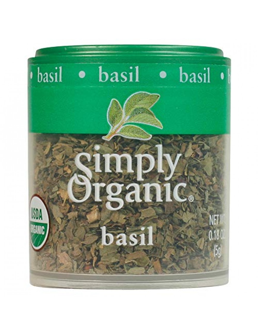 Simply Organic Mini Basil C/S (6x.18 Oz)