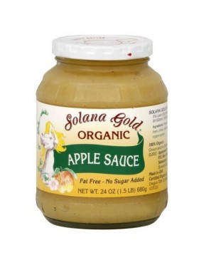 Solana Gold Organics Apple Sauce (12x24OZ )