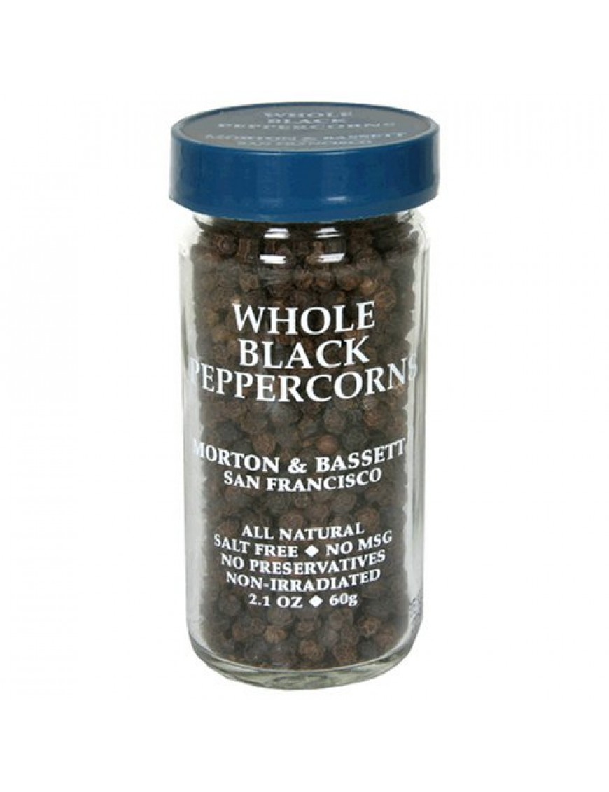 Morton & Bassett Whole Black Pepper (3x2.1Oz)