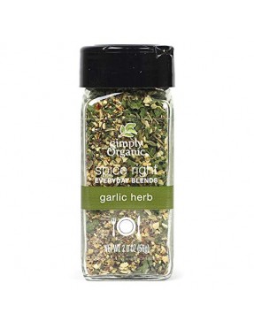 Simply Organic Organic Spice Right Everyday Blends, Garlic Herb (6X2 OZ)