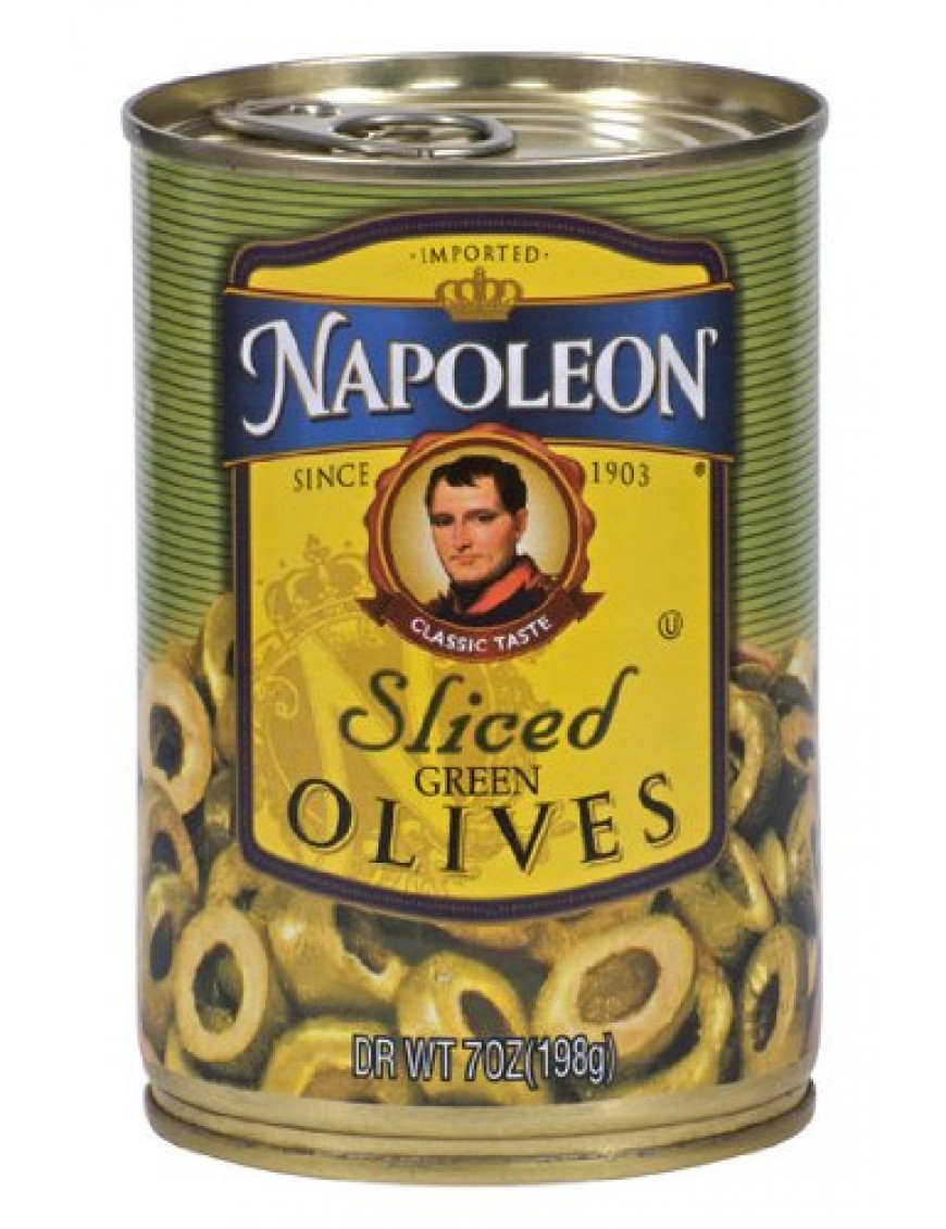 Napoleon Sliced Green Olives (12x7Oz)