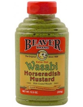 Beaver Foods Mustard Horseradish Wasabi (6x12.5Oz)