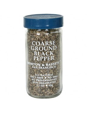 Morton & Bassett Organic Coarse Ground Black Pepper (3x1.8 OZ)