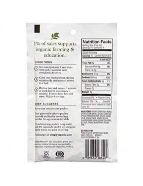 Simply Organic Roasted Chicken Gravy, Seasoning Mix (12x0.85Oz)