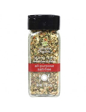 Simply Organic Organic Spice Right Everyday Blends, All-Purpose Salt-Free (6X1.8 OZ)