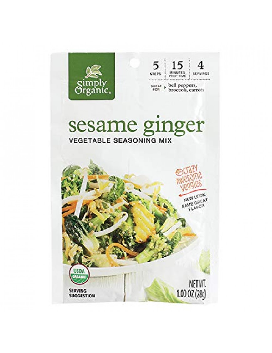 Simply Organic Sesame Ginger (12x1 OZ)