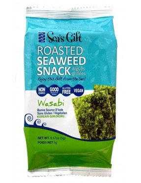 Sea's Gift Seaweed, Roasted Wasabi (24x.17 Oz)