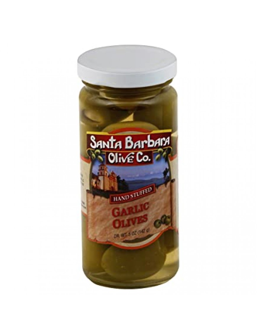 Santa Barbara Garlic Stuffed Olives (6x5Oz)