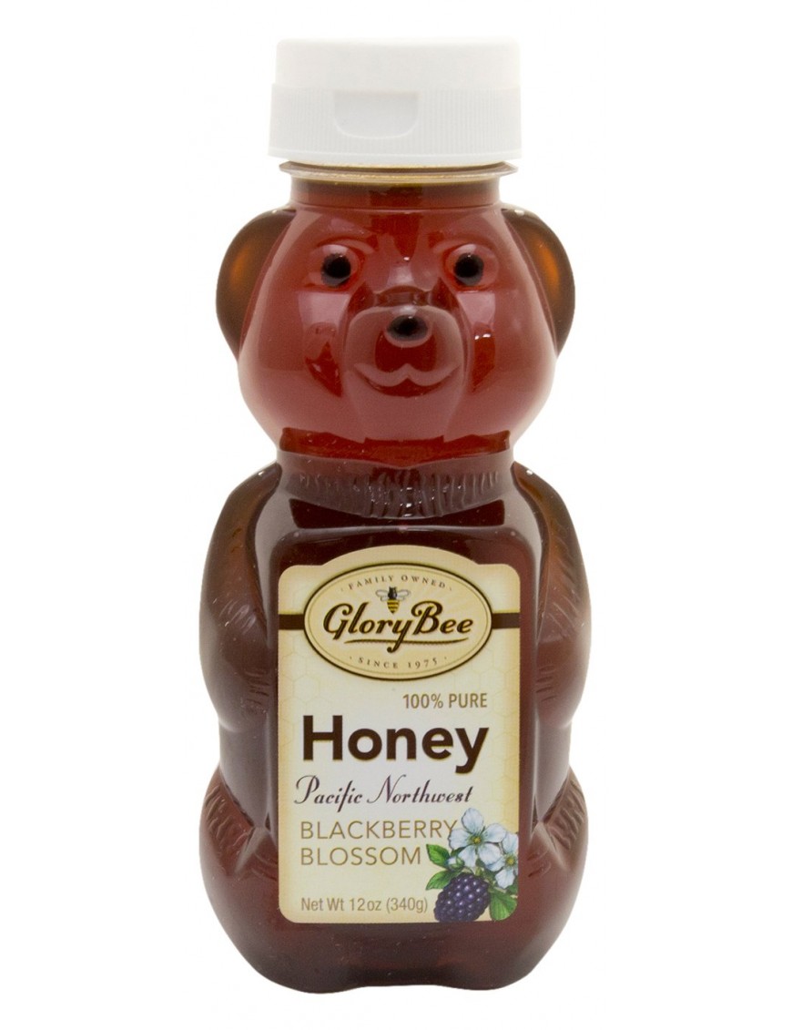 Glorybee Pacific Northwest Blackberry Honey Sqze Bears (6x12Oz)