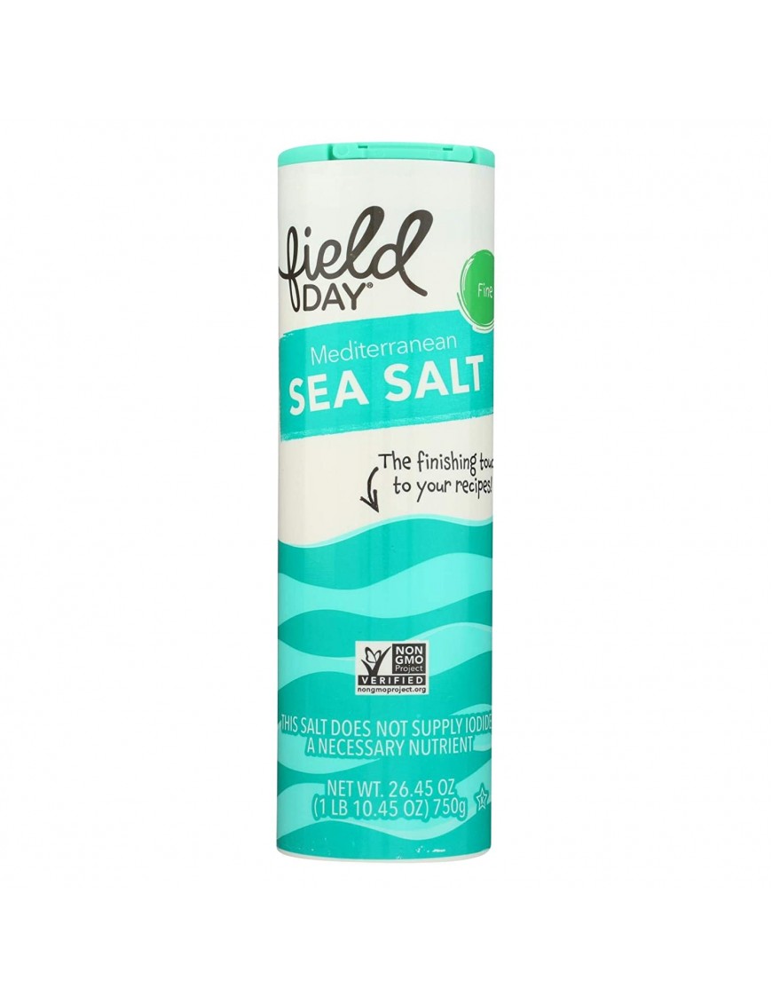 Field Day Fine Mediterranean Sea Salt (20x26.5 Oz)