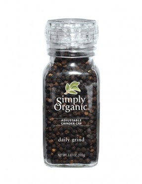 Simply Organic Daily Grind Certified Organic Peppercorns (6x2.65Oz)