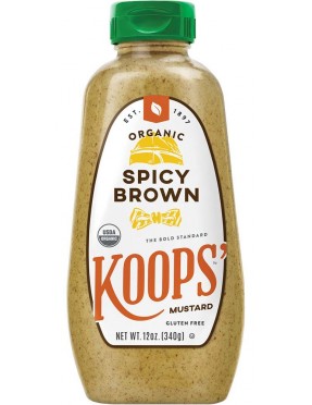 Koops Organic Spicy Brown Mustard (12x12 OZ)