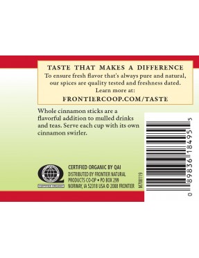 Frontier Herb 2 3x4 Inch Whole Cinnamon Stick (1x1.28 Oz)