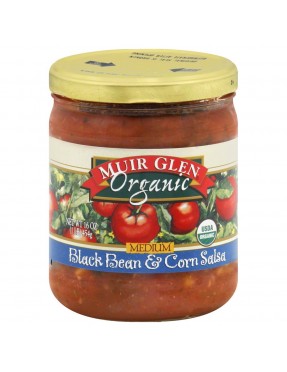 Muir Glen Black Bean & Corn Med Salsa (12x16 Oz)