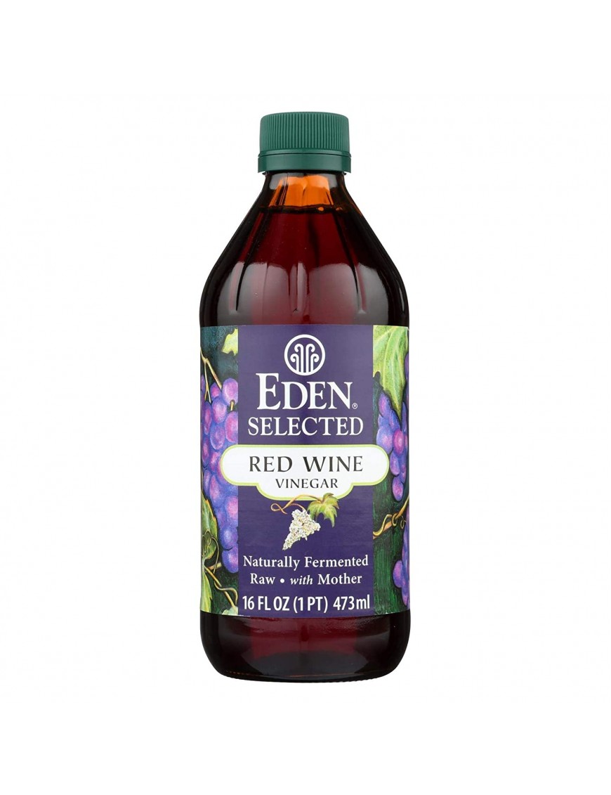 Eden Foods Red Wine Vinegar Raw (12x16 Oz)