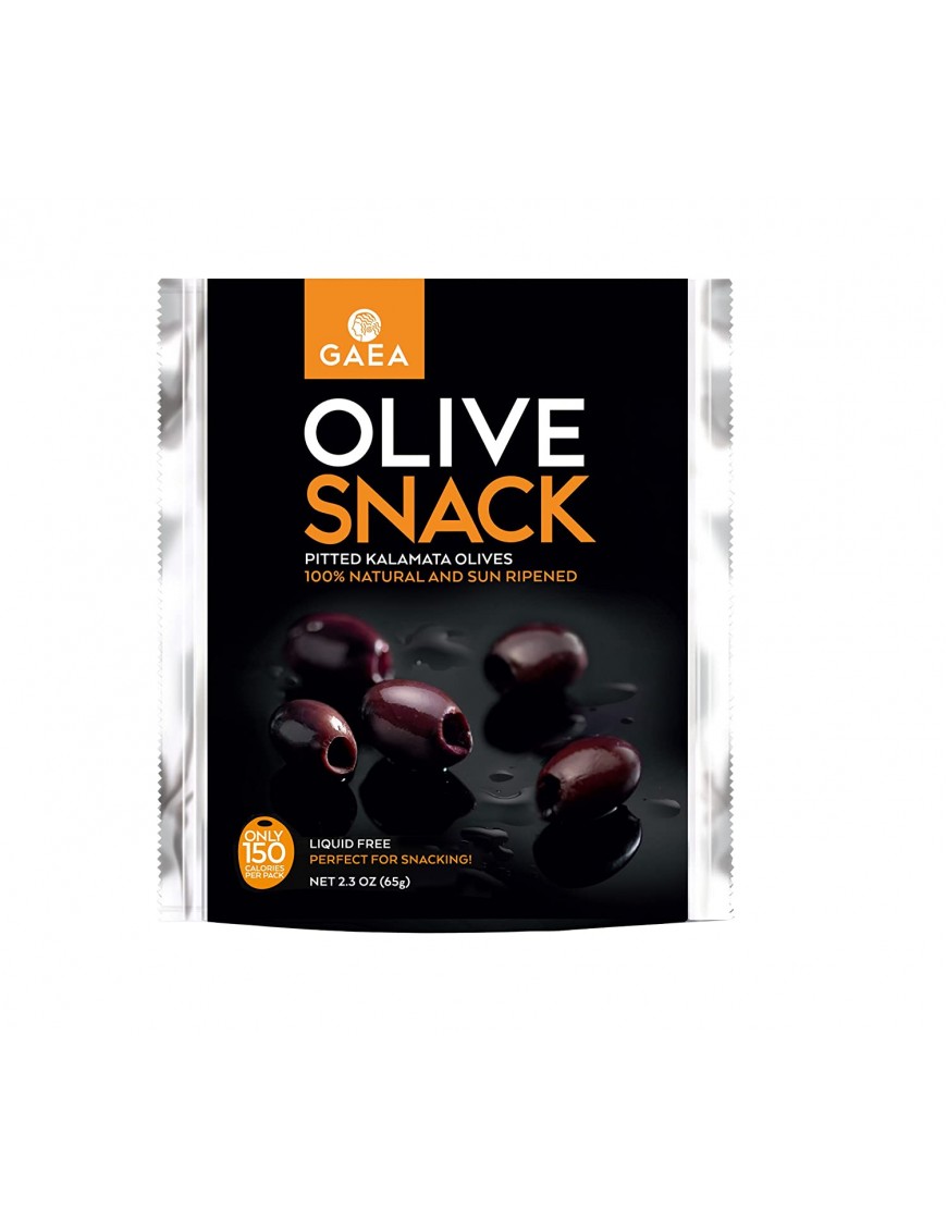 Gaea Cat Cora's Kitchen Snack Pack Pitted Kalamata Olives (8x2.3 OZ)