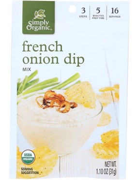 Simply Organic French Onion Dip (12x1.1 Oz)