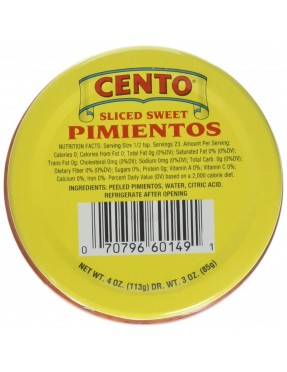 Cento Sliced Pimentos (12x4 Oz)