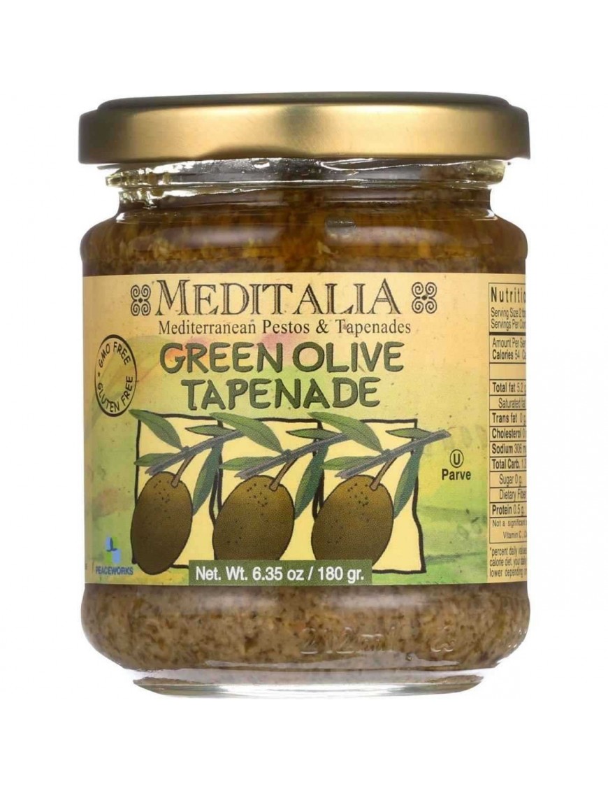 Meditalia Green Olive Tapenade (6x6.35Oz)