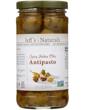 Jeff'S Naturals Spicy Italian Olive Antipasto (6x12 OZ)