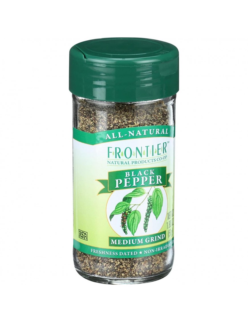 Frontier Herb Medium Grind Pepper (1x1.76 Oz)