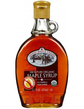 Shady Maple Farms Grade a Dark Maple Syrup Glass (12x12.7 Oz)