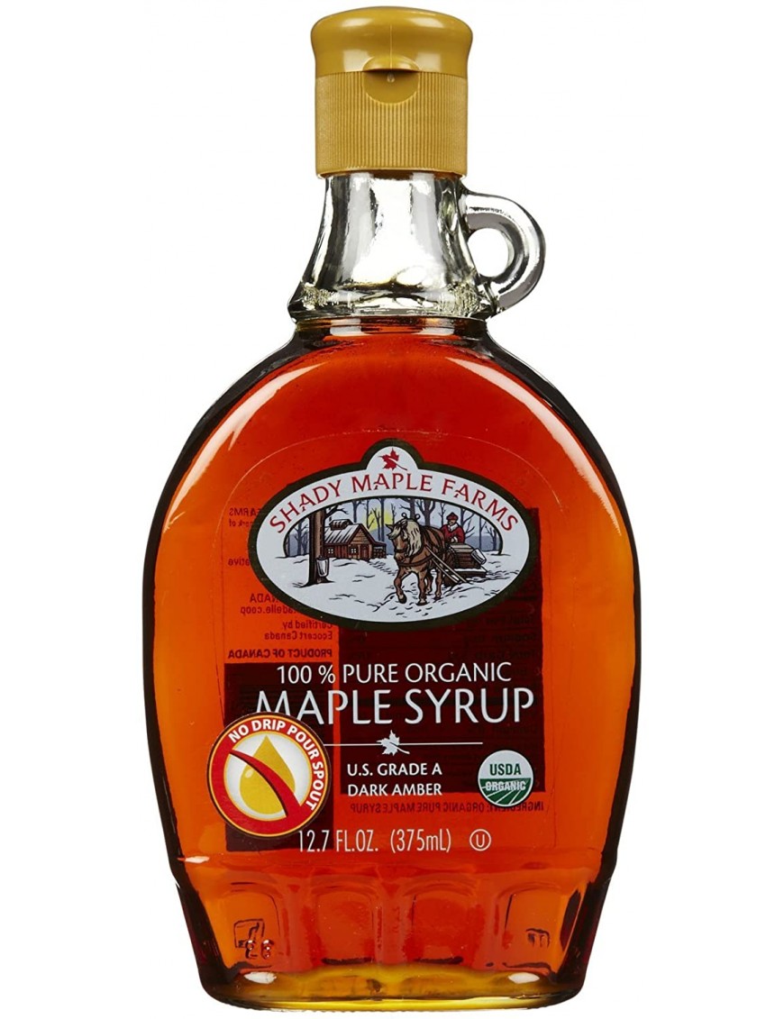 Shady Maple Farms Grade a Dark Maple Syrup Glass (12x12.7 Oz)