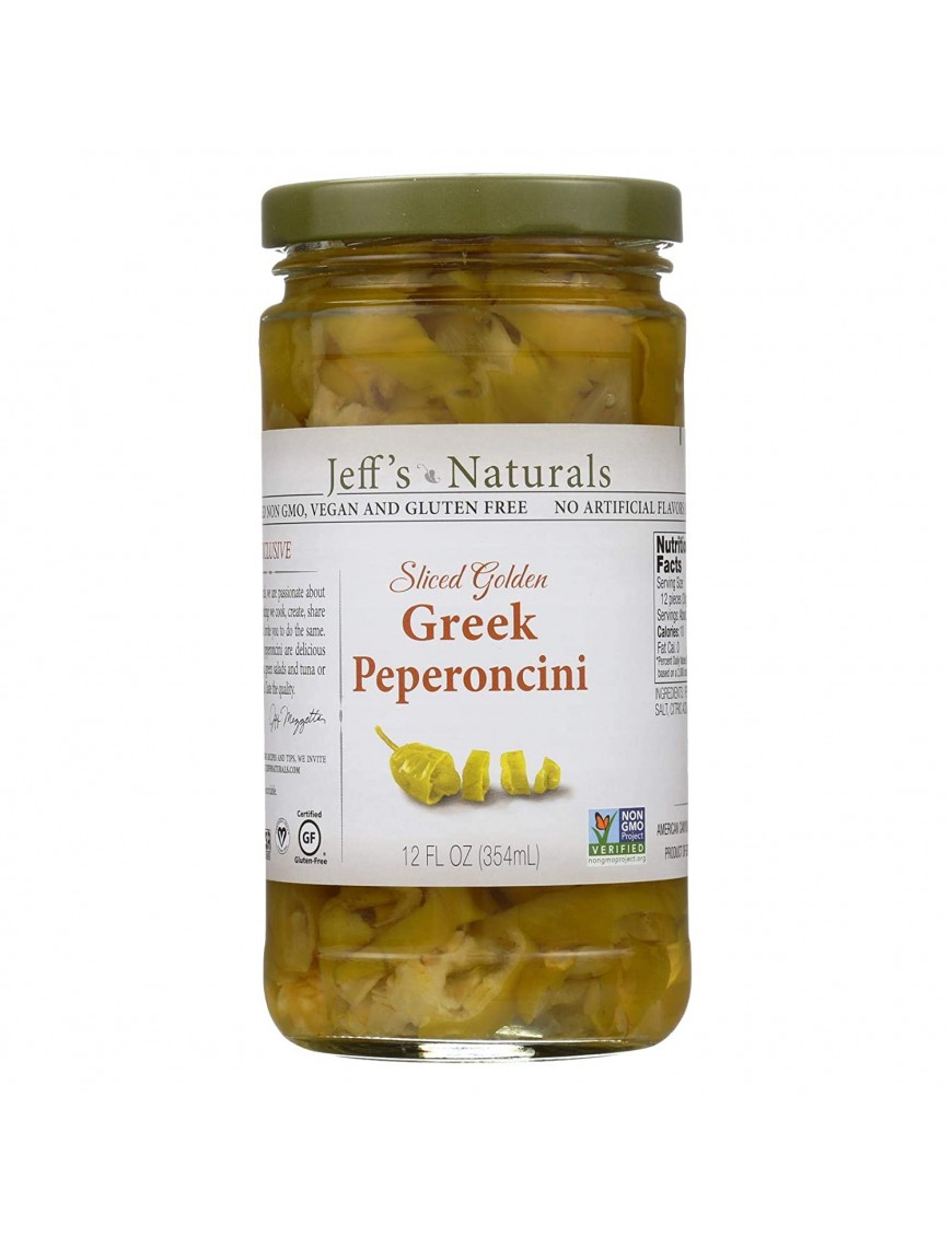 Jeff's Naturals PeprnciniSliced Grk (6x12OZ )