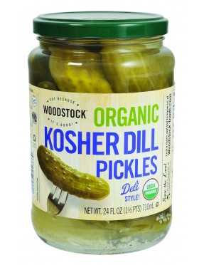 Woodstock Whole Koshr Dill Pickles (6x24 Oz)