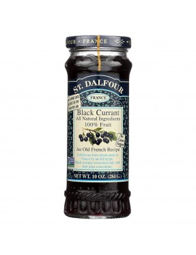 St. Dalfour Black Currant 100% Fruit Conserve (6x10 Oz)