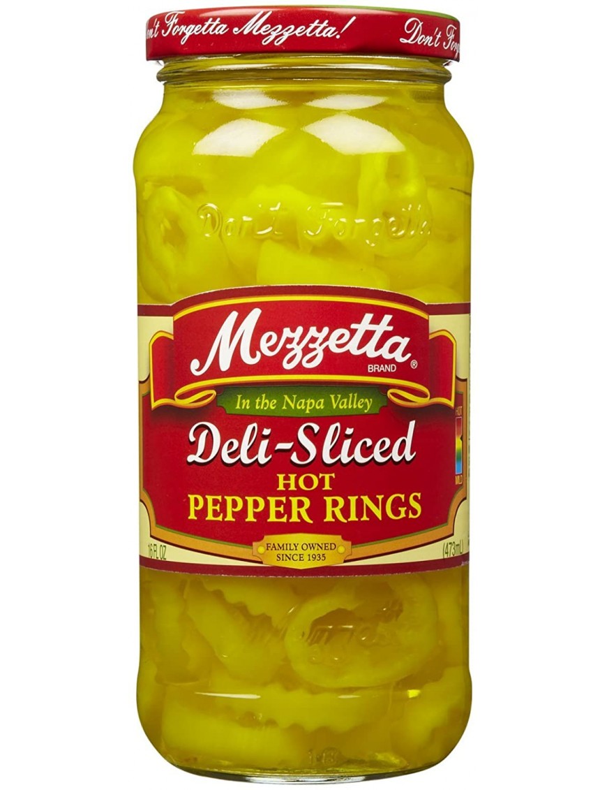 Mezzetta Hot Pepper RingSliced (6x16OZ )