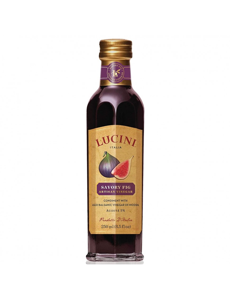 Lucini Italia Savory Fig Balsamic Artisan Vinegar(6x8.5 Oz)