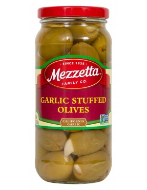 Mezzetta Olive, Stuffed Garlic (6x10Oz)