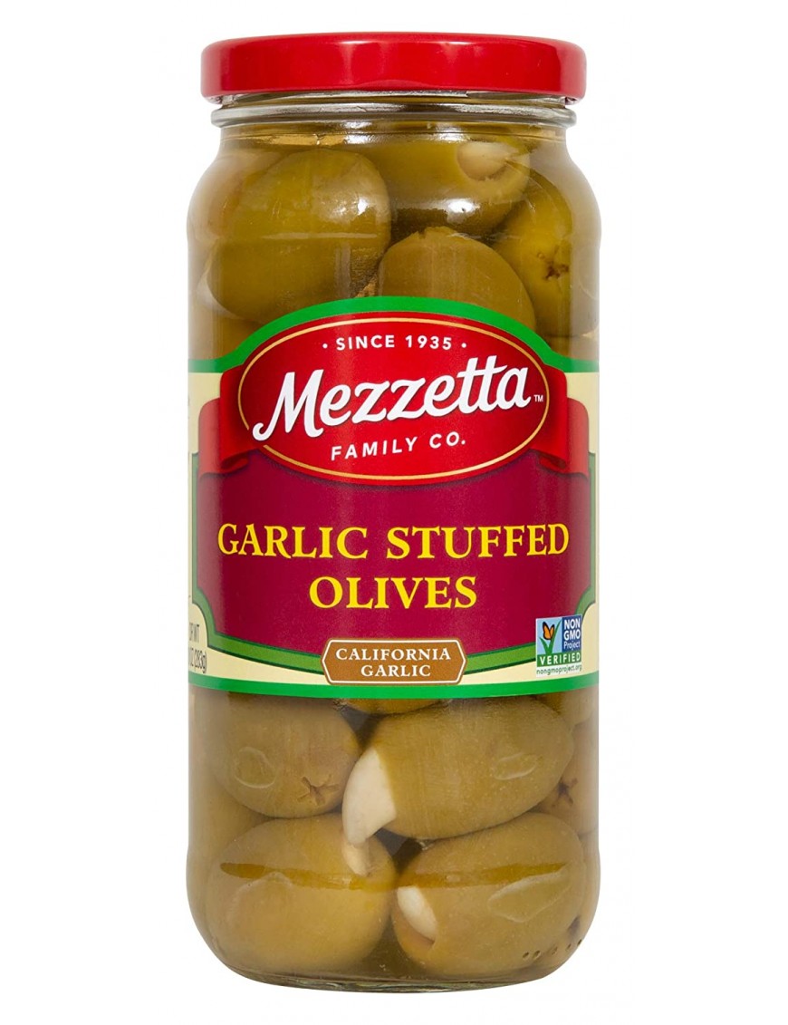 Mezzetta Olive, Stuffed Garlic (6x10Oz)