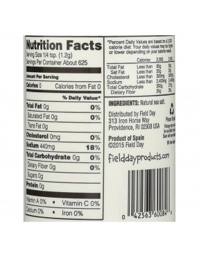 Field Day Fine Mediterranean Sea Salt (20x26.5 Oz)