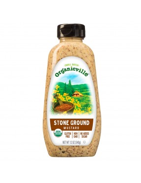 Organicville Stoneground Mustard (12X12 OZ)