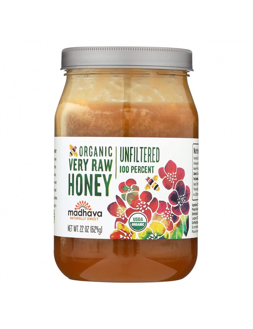 Madhava Raw Honey (6x22OZ )